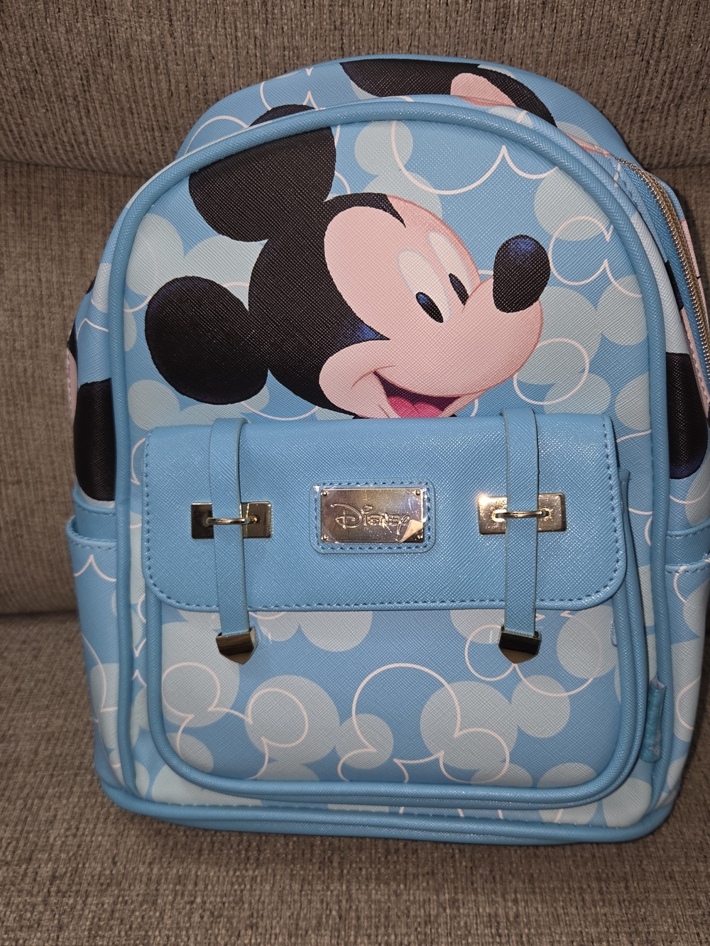 Disney Light Blue Mickey Mouse Backpack